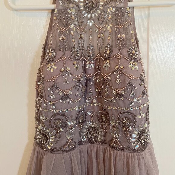 PROM Adrianna Papell dusty lavender beaded evening gown size 2 - Picture 11 of 12